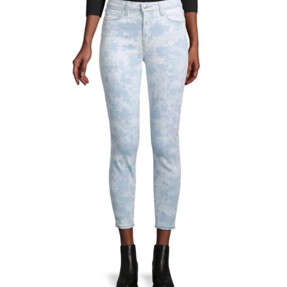 L’AGENCE Margot light blue tie dye skinny jeans - Picture 1 of 9